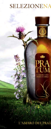 Amaro Pratum L,  Amaro dei Prati Stabili 30 % 0,70 lt. - Maschio Bonaventura