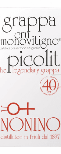 Nonino Grappa The Legendary Cru Monovitigno Picolit 50,00 %  0,50 Liter