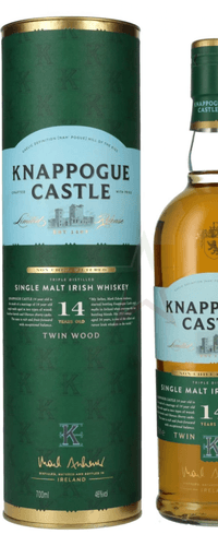 Knappogue Castle 14 Years Old TWIN WOOD Single Malt Irish Whiskey 46 %  0,70 Liter