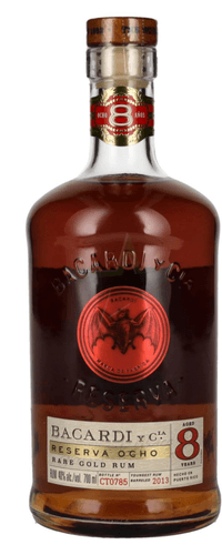Bacardi 8 Años RESERVA OCHO Rare Gold Rum 40,00 %  0,70 Liter
