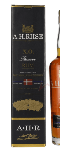 A.H. Riise X.O. Reserve Rum THE THIN BLUE LINE DENMARK 40 %  0,70 Liter