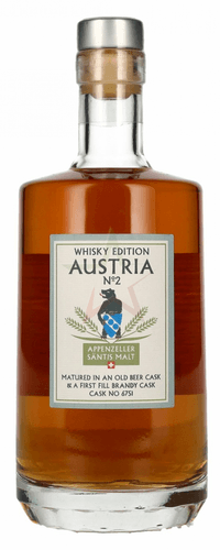 Säntis Malt Appenzeller Single Malt Swiss Alpine Whisky EDITION AUSTRIA N° 2 48 %  0,50 lt.