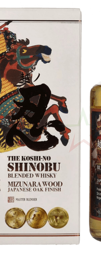 The Koshi-No Shinobu Blended Whisky Mizunara Oak Finish 43 %  0,70 lt.