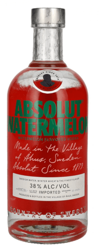 Absolut WATERMELON Flavored Vodka 38 %  0,70 lt.