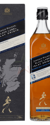 Johnnie Walker BLACK LABEL 12 Years Old ISLAY ORIGIN Limited Edition 42 %  0,70 lt.