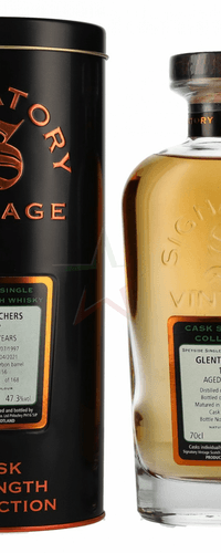 Signatory Vintage GLENTAUCHERS 23 Years Old Cask Strength Collection 1997 47.30 %  0,70 lt.