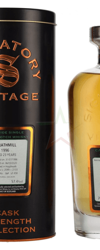 Signatory Vintage STRATHMILL 23 Years Old Cask Strength Collection 1996 57.40 %  0,70 lt.