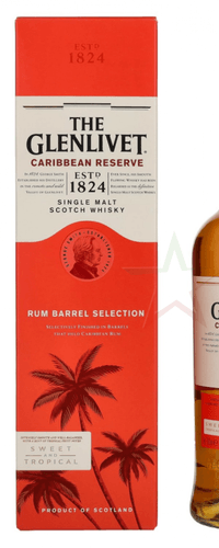 The Glenlivet Caribbean Reserve Single Malt Scotch Whisky 40.00 %  0,70 lt.