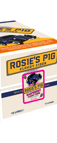 Rosie's Pig Cloudy Raspberry Cider 10L Box