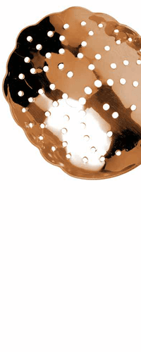 Biloxi Rose Gold Julep Style Cocktail Strainer 21cm