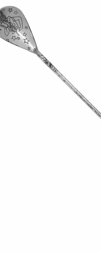 Tattoo Cocktail Stainless Steel Bar Spoon 30cm