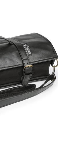 Leather Tool Bag Roll Up Black
