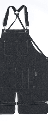 100% Denim Apron with Kangaroo Pocket