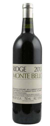 Ridge Vineyards, Monte Bello, Santa Cruz Mountains, 2013