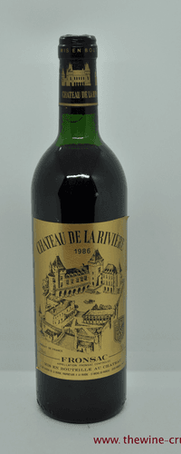 Chateau De La Riviere Vintage 1986
