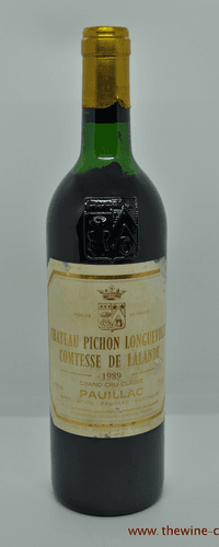 Chateau Pichon Longueville Comtesse De Lalande 1989