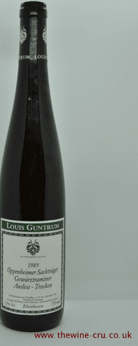 Louis Guntrum Oppenheimer Sacktrnger Gewurtztraminer Auslese Trocken 1989