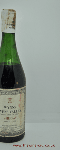 Wynns Ovens Valley Shiraz 1975