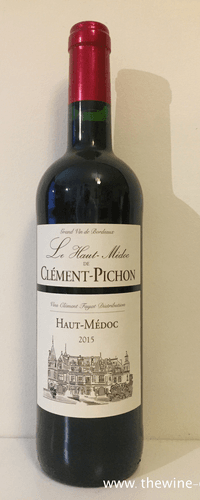 Le Haut Medoc De Clement Pichon 2015