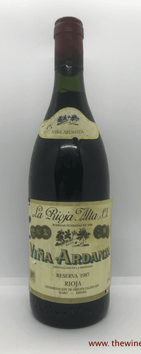 La Rioja Alta Vina Ardanza Reserva 1987