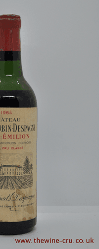 Chateau Grand Corbin Despagne 1964 Half Bottle