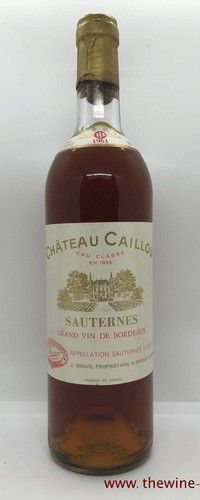 Chateau Caillou Sauternes 1961