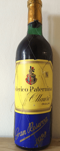 Ollauri Rioja Gran Reserva Federico Paternina 1928