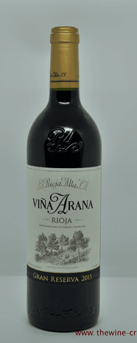 La Rioja Alta S.A. Vina Arana Gran Reserva 2015