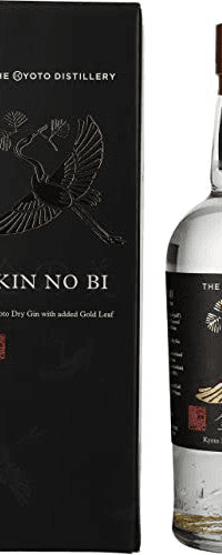 KIN NO BI Kyoto Dry Gin with added Gold Leaf 45,7% Vol. 0,7l in Giftbox