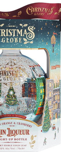 Christmas Globe Spiced Orange & Cranberry Gin Liqueur Light-Up 20% Vol. 0,7l in Giftbox