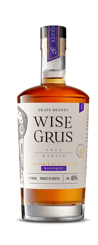 Wise Grus Grape Brandy Barrique Loza Rakija Premium Edition 40% Vol. 0,7l