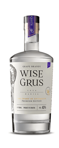 Wise Grus Grape Brandy Loza Rakija Premium Edition 40% Vol. 0,7l