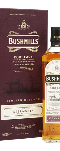 Bushmills PORT CASK Reserve The Steamship Collection 40% Vol. 0,7l in Giftbox