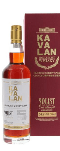 Kavalan SOLIST Oloroso Sherry Cask 54,8% Vol. 0,7l in Giftbox