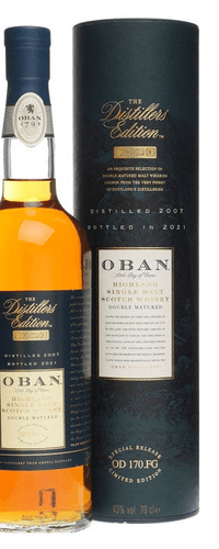 Oban The Distillers Edition 2021 Double Matured 2007 43% Vol. 0,7l in Giftbox