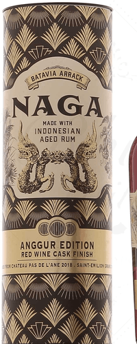 Naga Red Wine Cask Finish ANGGUR EDITION 40% Vol. 0,7l in Giftbox