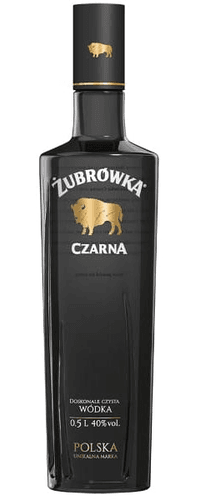 Zubrowka CZARNA Wódka Polska 40% Vol. 0,5l