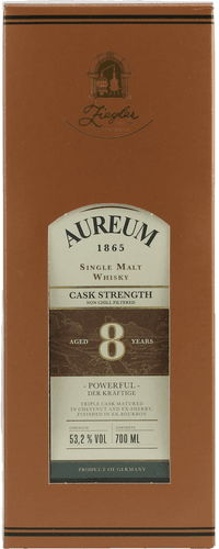 Ziegler Aureum 1865 Single Malt Whisky Cask Strength 53,2% Vol. 0,7l in Giftbox