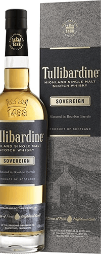Tullibardine SOVEREIGN Highland Single Malt Scotch Whisky 43% Vol. 0,7l in Giftbox