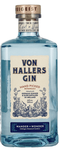 Von Hallers Gin 44% Vol. 0,5l in Giftbox with Becher