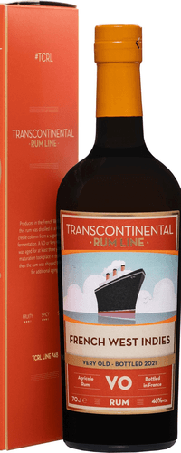 Transcontinental Rum Line FRENCH WEST INDIES VO Rum 2021 46% Vol. 0,7l in Giftbox