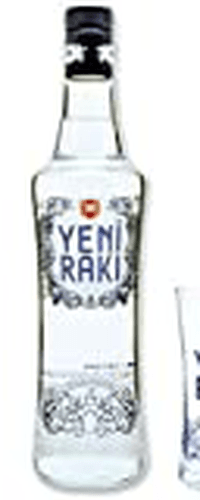 Yeni Raki 45% Vol. 0,7l in Giftbox with 2 glasses