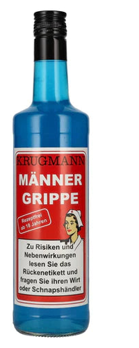 Krugmann MÄNNERGRIPPE Ice-Mint-Likör 15% Vol. 0,7l