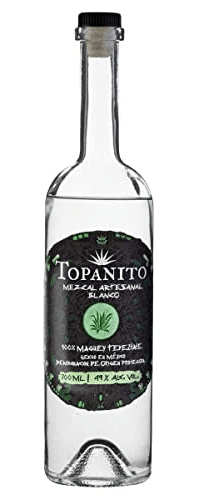Topanito Mezcal Artesanal Blanco 100% Maguey Madre Cuishe 49% Vol. 0,7l