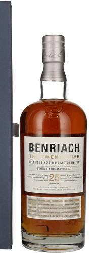 The BenRiach 21 Years Old Four-Cask Maturation 46% Vol. 0,7l in Giftbox