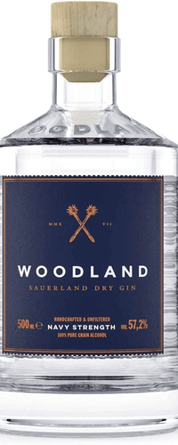 Woodland Sauerland Dry Gin NAVY STRENGTH 57,2% Vol. 0,5l