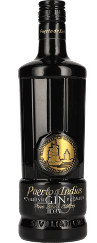 Puerto de Indias Premium Sevillian Dry Gin Pure Black Edition 40% Vol. 0,7l
