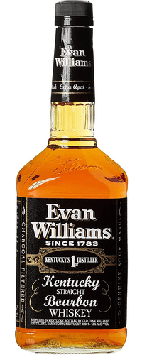 Evan Williams Kentucky Straight Bourbon Whiskey Black Label 43% Vol. 1l