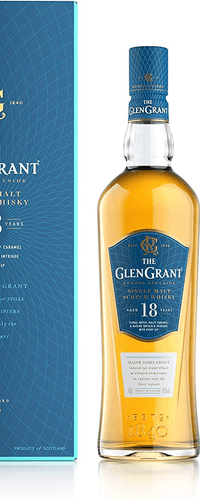 Glen Grant 18 Years Old RARE EDITION Single Malt Scotch Whisky 43% Vol. 0,7l in Giftbox 2 glasses