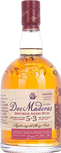 Dos Maderas 5+3 Years Old Double Aged Rum 37,5% Vol. 0,7l